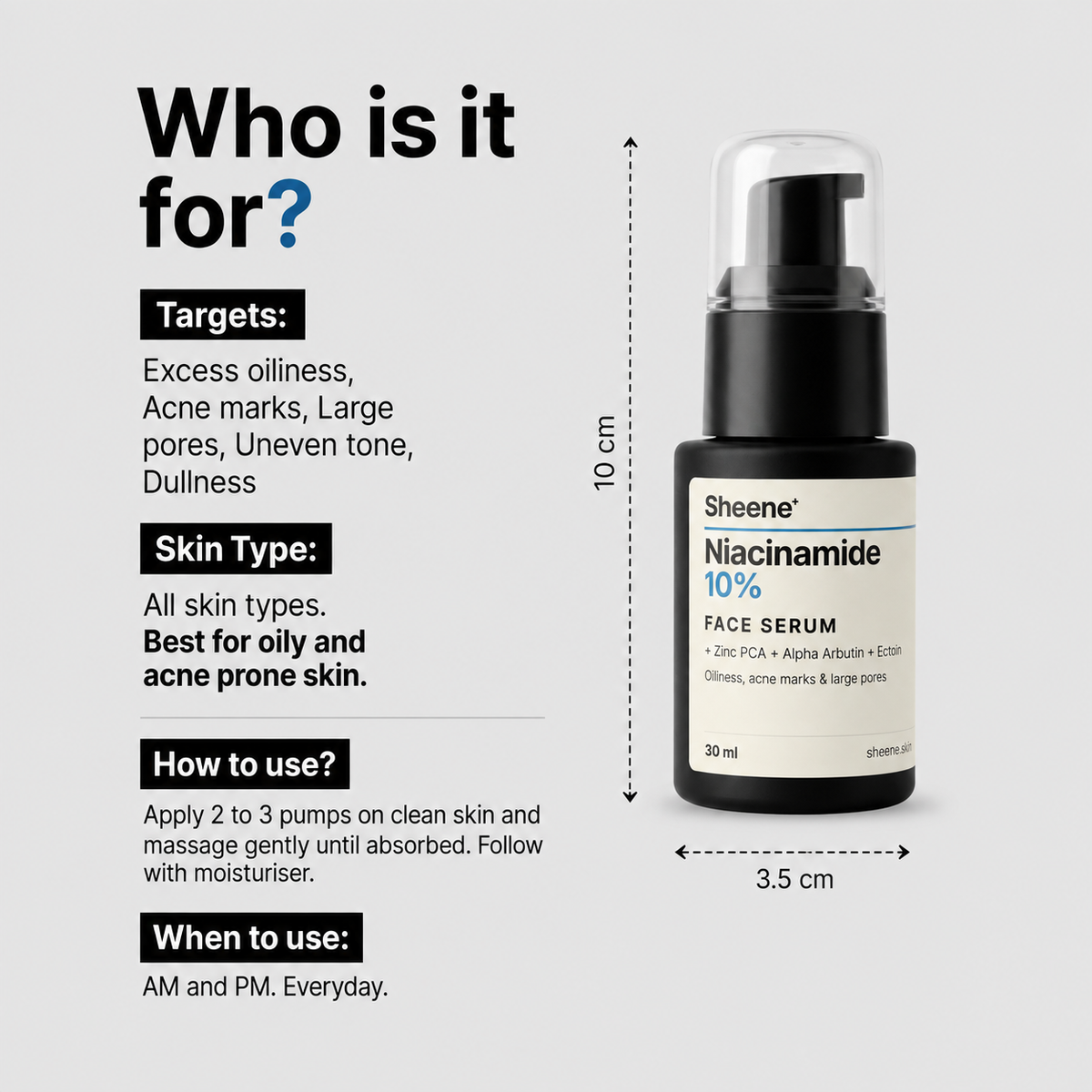 Niacinamide 10% Face Serum